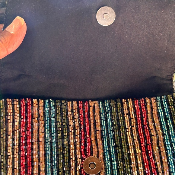 Zara beaded sequin shoulder bag crossbody clutch - Picture 2 of 10